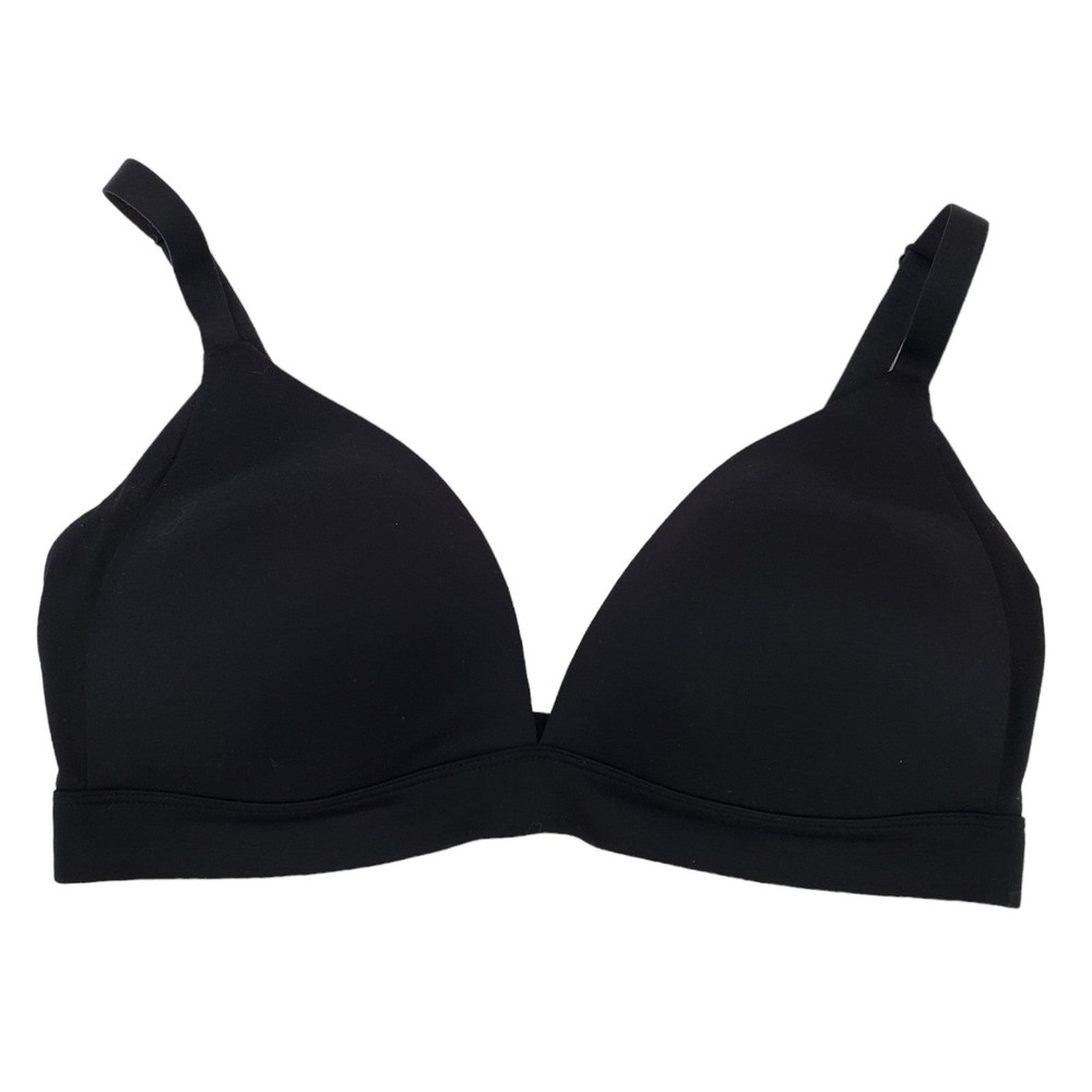 Auden Lightly Lined Wire Free Black Bra 36D